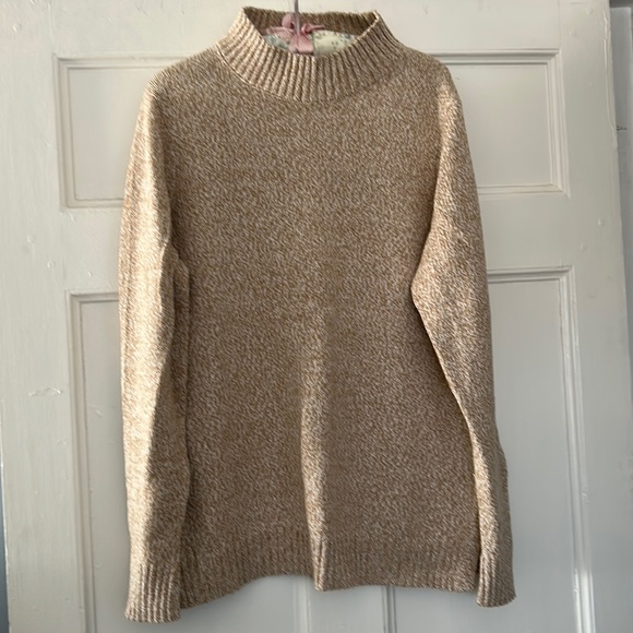 Old Navy long sleeve, mock neck tunic sweater, ladies size XL. Light brown. - Picture 1 of 8